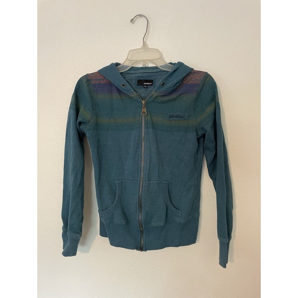 Surf style America's Beach brand Green hoodie women's extra small Zip Up
